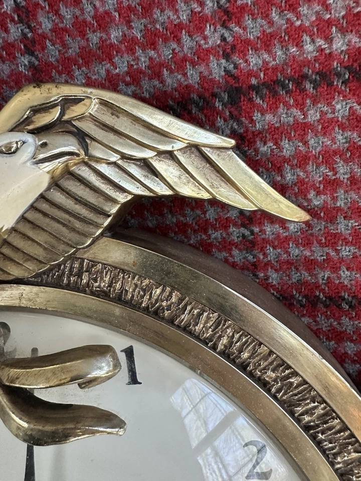 Reloj de pared Miller High Life Bar con águila salón vintage 1990 publicidad de cerveza Foto 2 de 4