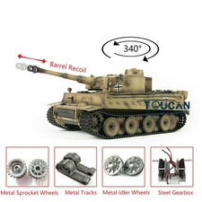 Henglong German Tiger I RTR RC Tank 7.0 1/16 Upgrade Metal 3818 Barrel Recoil IR