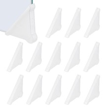 50x5 mm Plastic Triangle Corner Protector 60Pcs, Glass Corner Protectors White