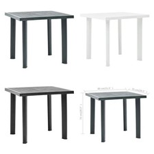 Garden Table Dining Patio Outdoor Furniture Coffee Tables Parasol Hole Plastic