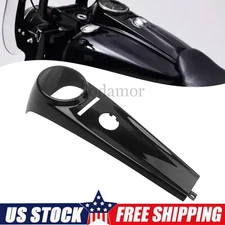 For Harley Softail 00-17 Glossy Black Front Dash Panel Gas Tank Fuel Cover Trim