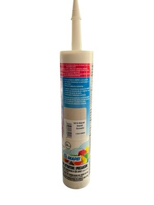 Mapei Mapesil T Plus Silicone Sealant 5014 Biscuit CN23190KK New