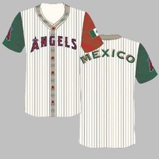 Angels Mexican Heritage Night Baseball Jersey 2025 Giveaway