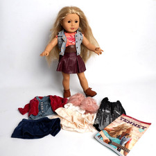14-piece American Girl Doll Tenney Grant+book+clothes 4-outfits