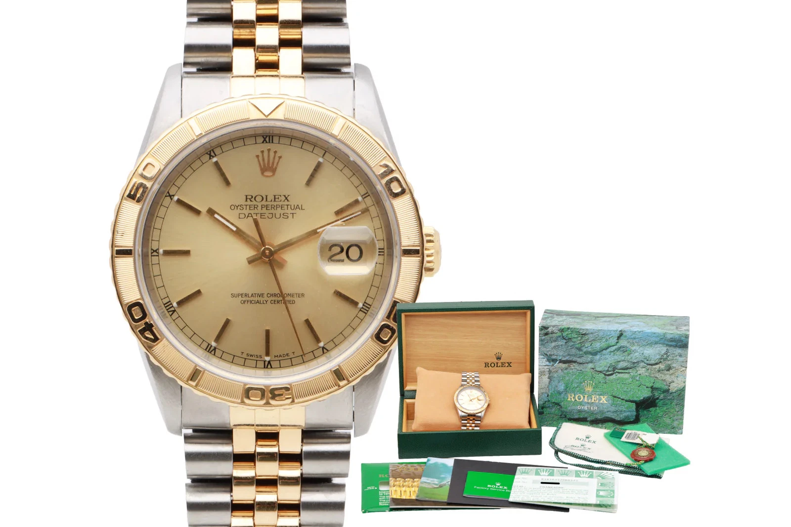 Rolex — Rolex Datejust Thunderbird 36mm Steel & 18K Gold Watch 1997 Box & Papers