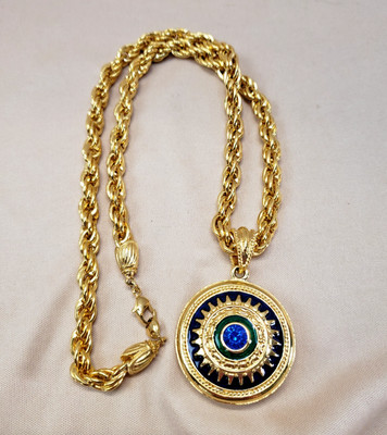 Jacqueline Bouvier Kennedy Reversible Pendant Necklace by Camrose Kross