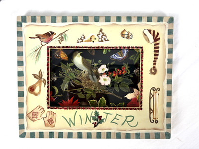 Exposures Wooden Picture Frame Winter 3.5 x 5.5 Picture Cottage
