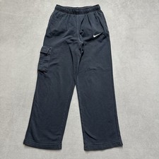 Nike Pants Youth Large Black Sweatpants Straight Cargo Pocket Fleece Athleisure