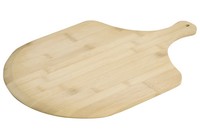 Pizza Schneidebrett Bambus 45X30Cm Servierbrett Braun Rechteckig
