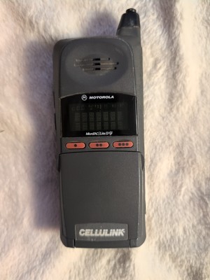 Vintage Cell Phone Motorola MicroTAC Lite II Model 34969WNHPA No
