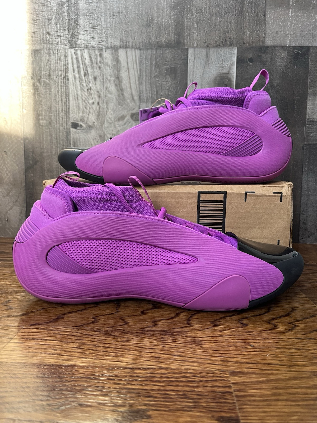 Adidas Harden Volume 8 Purple Burst Basketball Shoes Men's Size 12