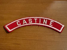BSA, 1950’s Castine (OH or ME) Red and White Community Half Strip (RWHS)