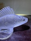 Rare Large Vtg. France Crystal Glass Fish Sculpture — photo 2