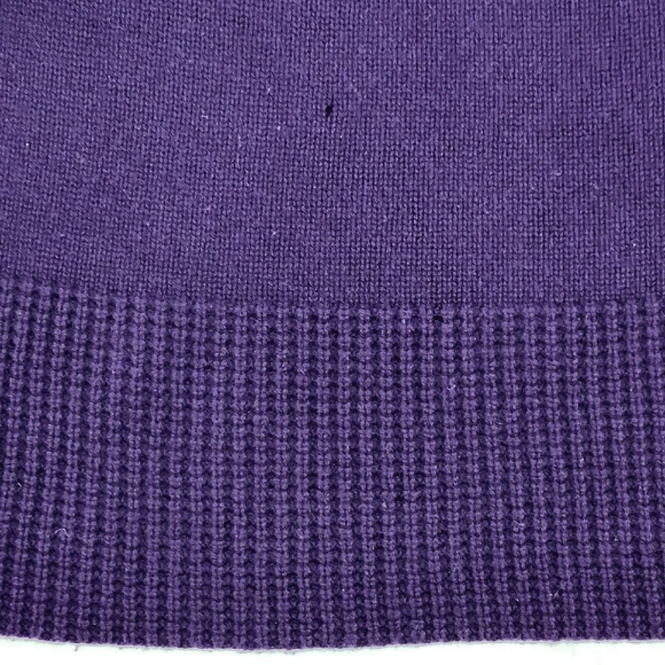 Suéter Theory Beata 100 % cachemir talla pequeña púrpura cuello capucha manga 3/4 grueso Foto 4 de 4