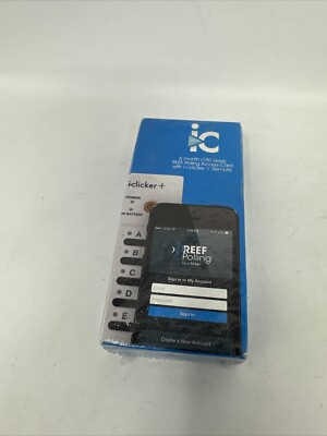 i Clicker 2 Student Remote W/ 6 month Reef Polling Access Card. New & Sealed