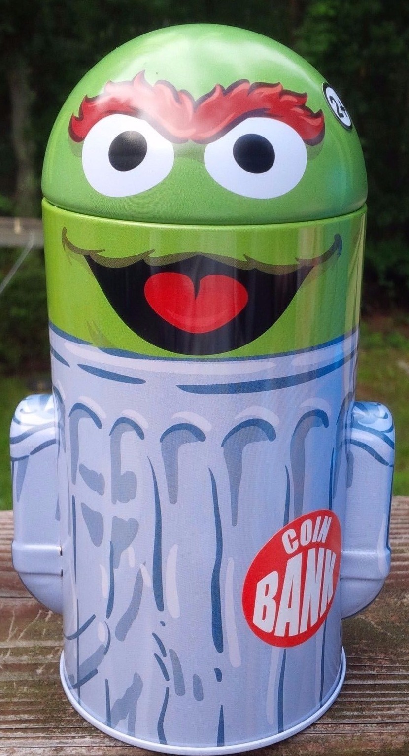 세서미 스트리트 메탈 오스카 더 그라우치 코인 저축 은행-Freehip.co.kr