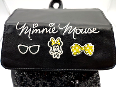 Disney Minnie Mouse Black Sequin Backpack LIMITED EDITION  display picture 1