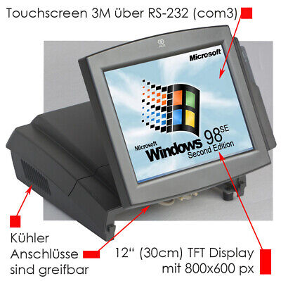 Computer with Windows 98 SE Touchscreen Monitor with 3x RS Computer with Windows 98 SE Touchscreen Monitor with 3x RS