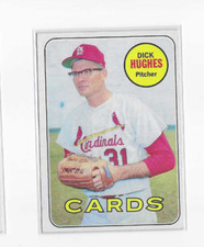1969 Topps Dick Hughes #39 EX-MT o/c Cardinals