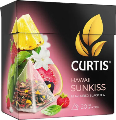 CURTIS Black Tea Hawaii Sunkiss  20 Pyramids Made in Russia RF NO GMO US Seller