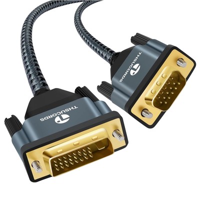 Hochwertiges DVI-D auf VGA Kabel 3M   Stabil und Langlebig für HD-Übertragungen