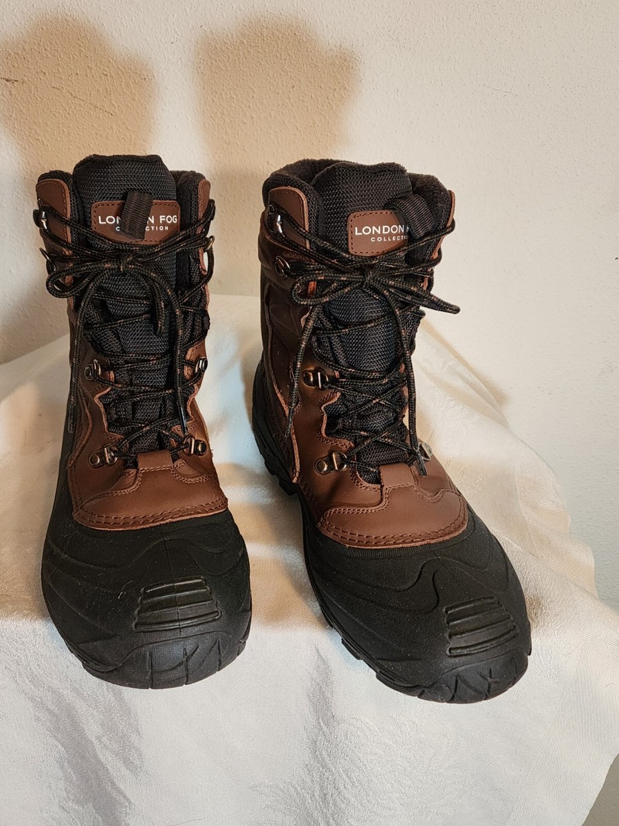 London Fog Breckenridge Boots Black Waterproof Insulated Lace Up Snow Men‎ 13 London Fog Breckenridge Boots Black Waterproof Insulated  main image 4