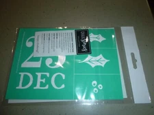 DEC 25 NEW Chalk Couture Transfer Stencil RETIRED 5"x7"