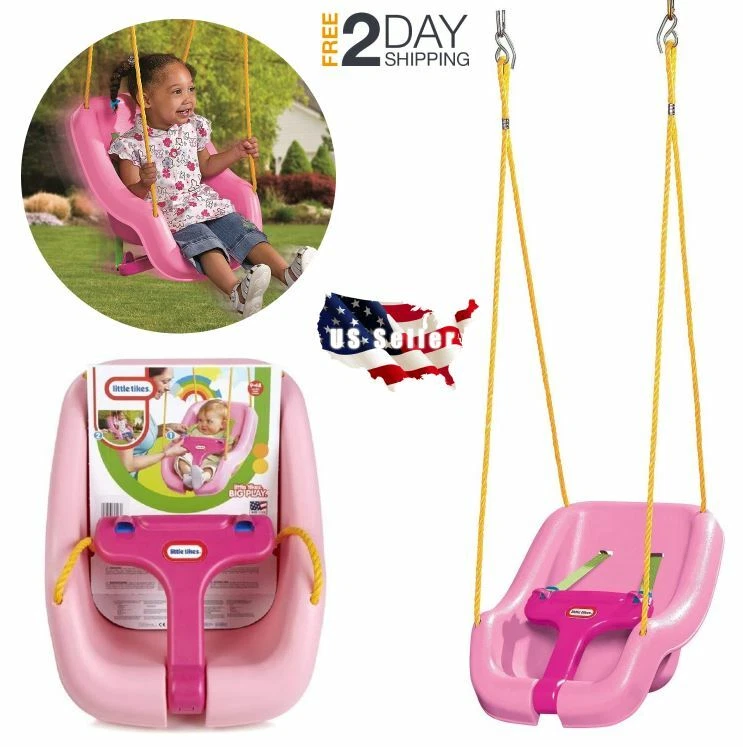 Columpio Infantil Columpios Para Casa Interior Patio Jardin De Niños Bebes Rosa