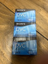 Sony DVC Mini-DV 60 3-Pack Premium Blank Tapes Digital Video Cassettes DVM60PRR