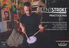 2016 small Print Ad of Remo Silent Stroke Practice Pad w Mike Fasano Tiger Army