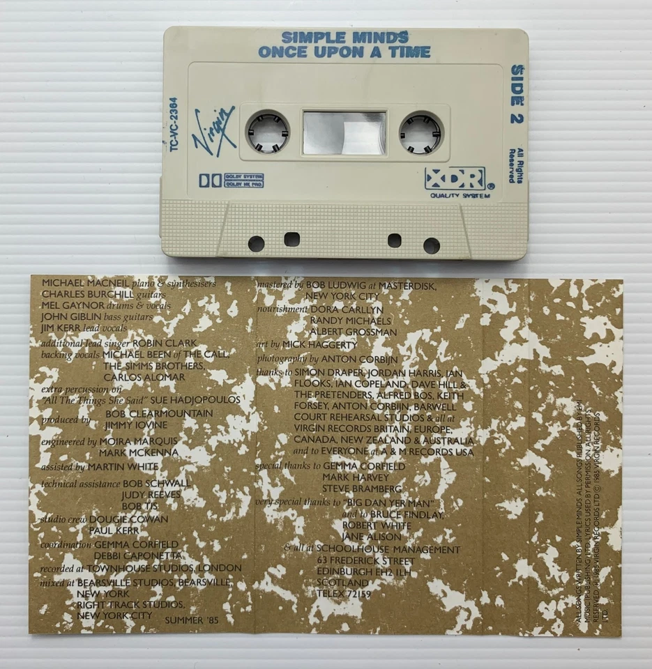 Simple Minds – Once Upon A Time, AUS Cassette - Image 3 of 4