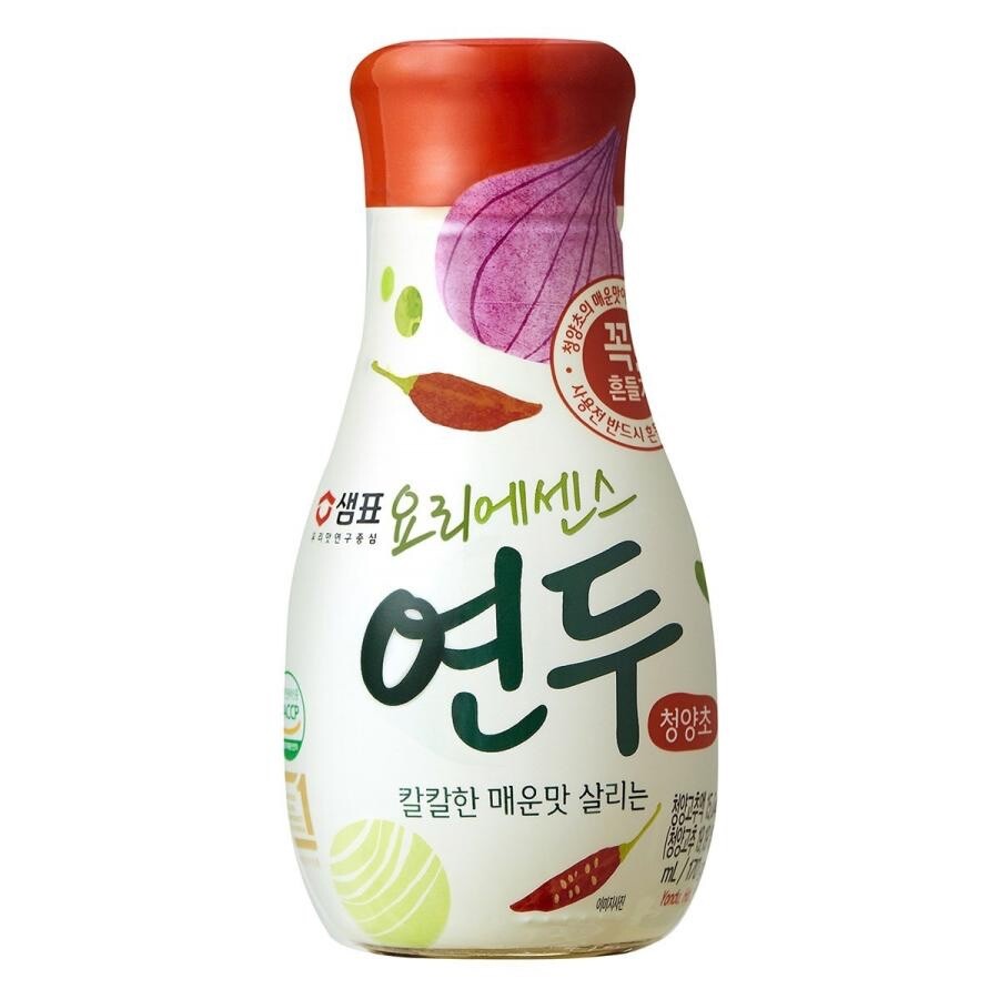 Salsa de cocina caliente coreana Sempio Yondu condimento líquido センピョ  ��� ���ഈ ヨンドゥ青陽草