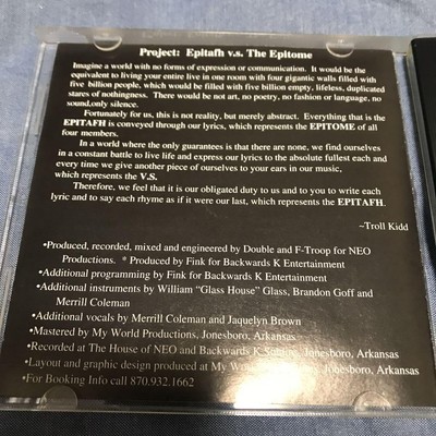 Epitaph V.S. The Epitome | eBay