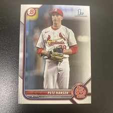 2022 Bowman Draft Paper Base #BD-128 Pete Hansen - St. Louis Cardinals