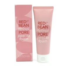 MISSHA Red Bean Retinol Pore Peel To Foam 120ml Hydrating Deep Cleanse K-Beauty