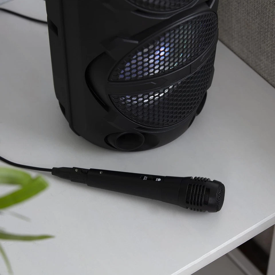 Bluetooth Party Speaker Cylinder Wireless Connectivity Portable Akai 8W Black - Image 3 of 4