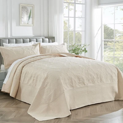 Oversized King Quilt - California King Bedspread 120X120, Extra Large King Size