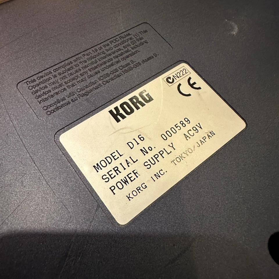 KORG D-16 D16 V2 Digital Recording Studio Recorder Tested from Japan - Image 2 of 4