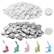 200 Sets 32mm 1.25 inch Blank Button Supplies Round Badges Buttons Parts for But