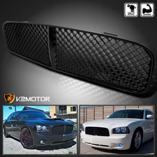 Fits 2006-2010 Dodge Charger Black Mesh ABS Front Upper Bumper Grill Hood Grille