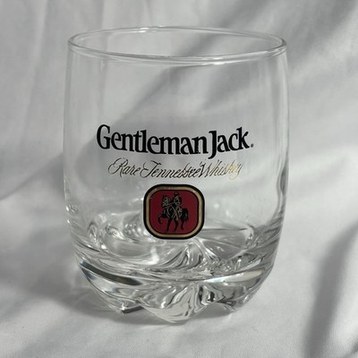 12oz Jack Daniel's Gentleman Jack Whiskey Rock Glass Rare Tennessee Whiskey