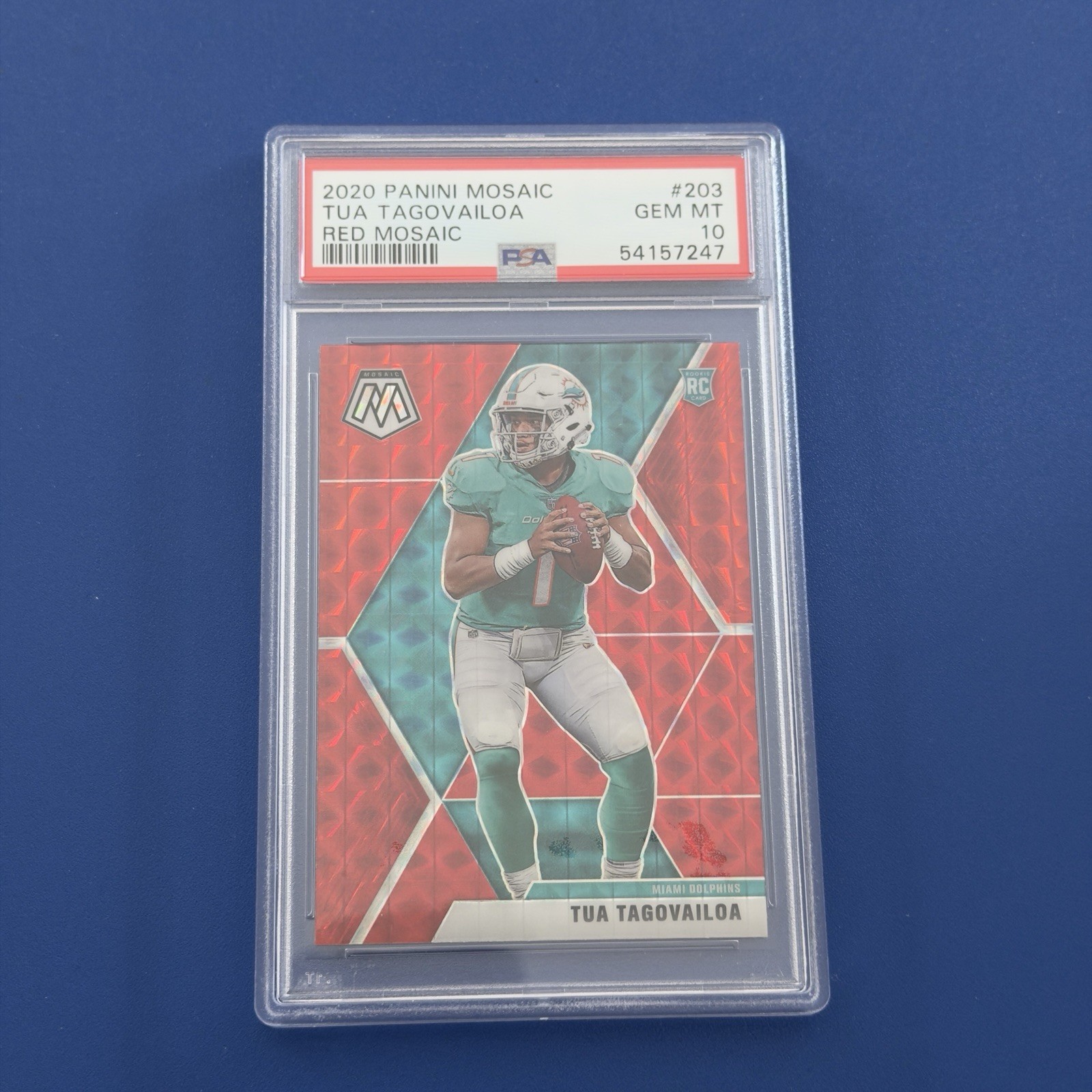 Tua Tagovailoa Panini Mosaic #203 Red Mosaic