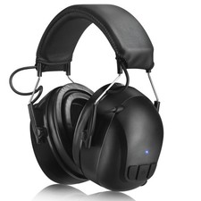 Gel Ear Pads Bluetooth 5.4 Hearing Protection Headphones, 30dB Noise Cancelli...