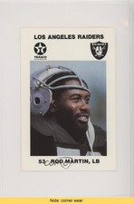 1988 Texaco Los Angeles Raiders Police Rod Martin #4 READ 9am