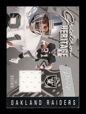 2020 Prestige: #GH-TB Tim Brown Gridiron Heritage Relic NM-MT OR BETTER