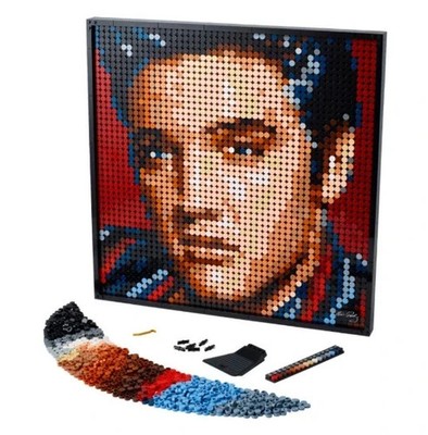 LEGO 31204 Art Elvis Presley The King Mosaic 3445pcs Wall Portrait Retired 3-in-