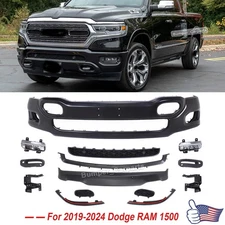 For 2019 2020 2021 2022 2023 Dodge Ram 1500 Complete Front Bumper Assembly Set