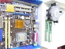 ASUS P5QPL-AM Intel G41 LGA775 Motherboard with E6300 CPU, 4GB & I/O Plate