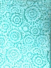 1 Yd Robert Kaufman Artisan Batik Splash Aqua Teal White