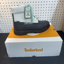 Timberland 6in Premium Waterproof Black Helcor Leather Boots Mens 9.5 New w Box